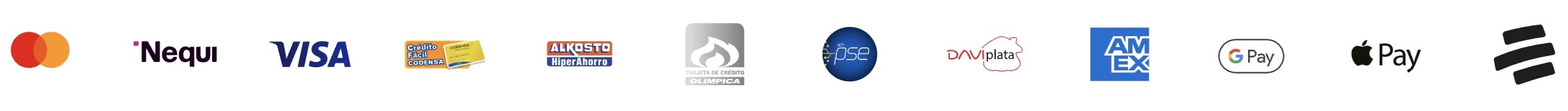 recibimos todos los metodos de pago